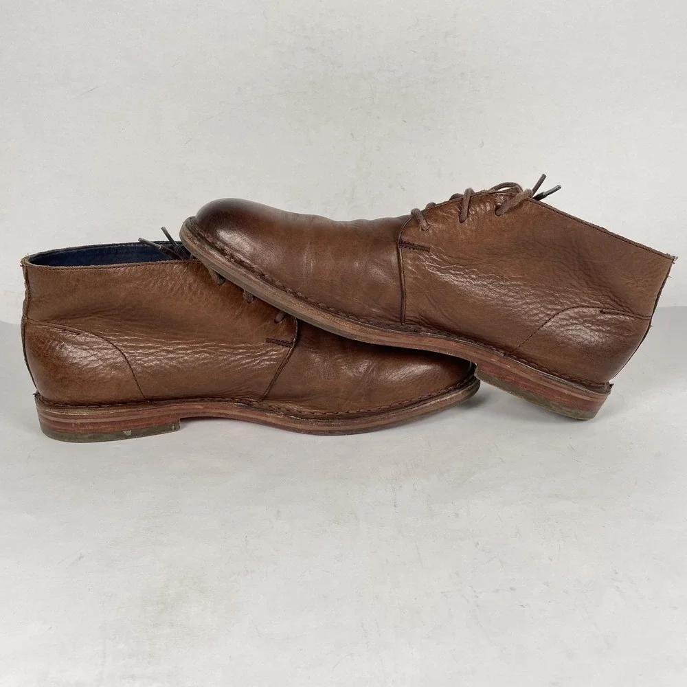 Cole Haan Chukka Boots Mens Size 11 M Brown Leather Lace Up Dress Casual Shoes